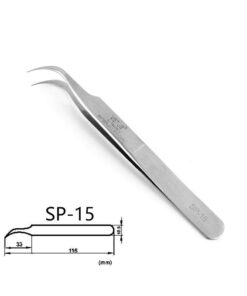 Alternative view of Pince à épiler en acier inoxidable