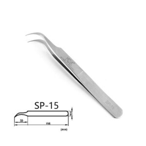 Alternative view of Pince à épiler en acier inoxidable