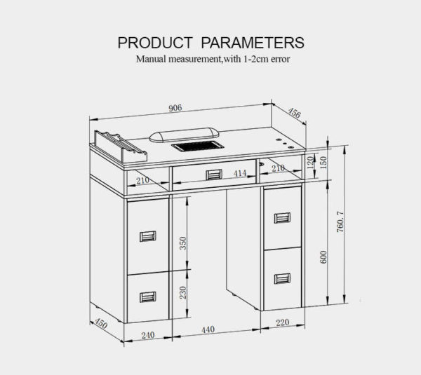 Table de manucure simple – Image 3