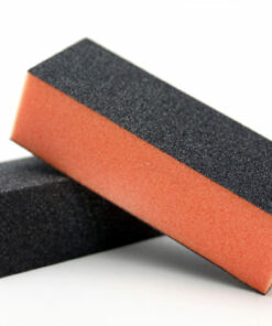 Polissoir 3 Faces Orange Noir 100/180
