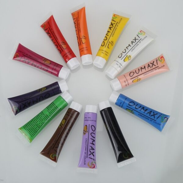 Kit Dessin 12 Couleurs Avec Pinceaux et Bol – Image 2