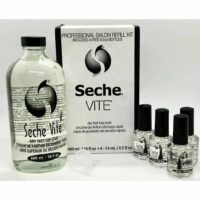 Seche vite top coat 16oz/480ml + 4 recharges (15mlx4)