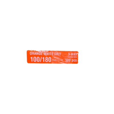 Polissoir 3 faces Orange Blanc Carton de 500pcs