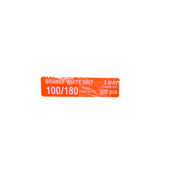 Polissoir 3 faces Orange Blanc Carton de 500pcs