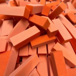 Alternative view of Polissoir 3 faces Orange Blanc Carton de 500pcs