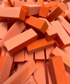 Alternative view of Polissoir 3 faces Orange Blanc Carton de 500pcs