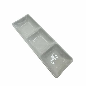 Récipient Plateau en Céramique à 3 Compartiments