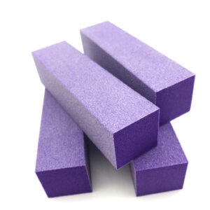 Polissoir 3 faces violet blanc 60/100